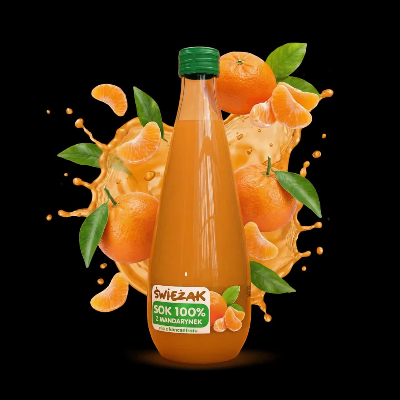 Bottle of Mandarin juice