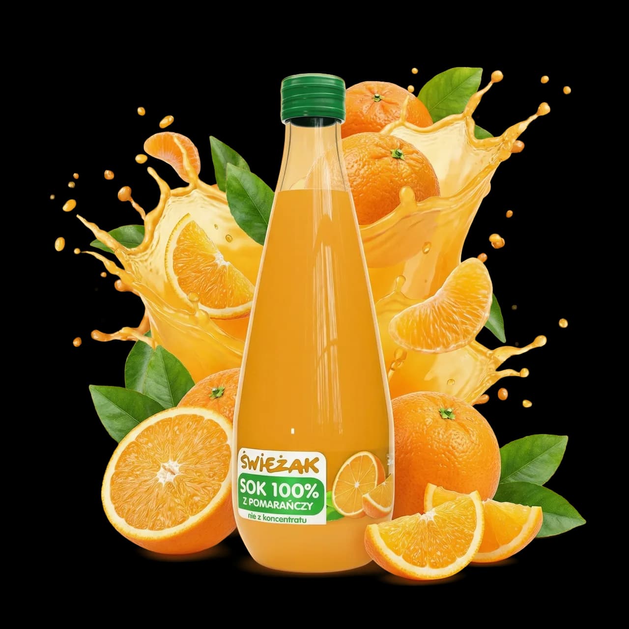 Flasche Orange-Saft