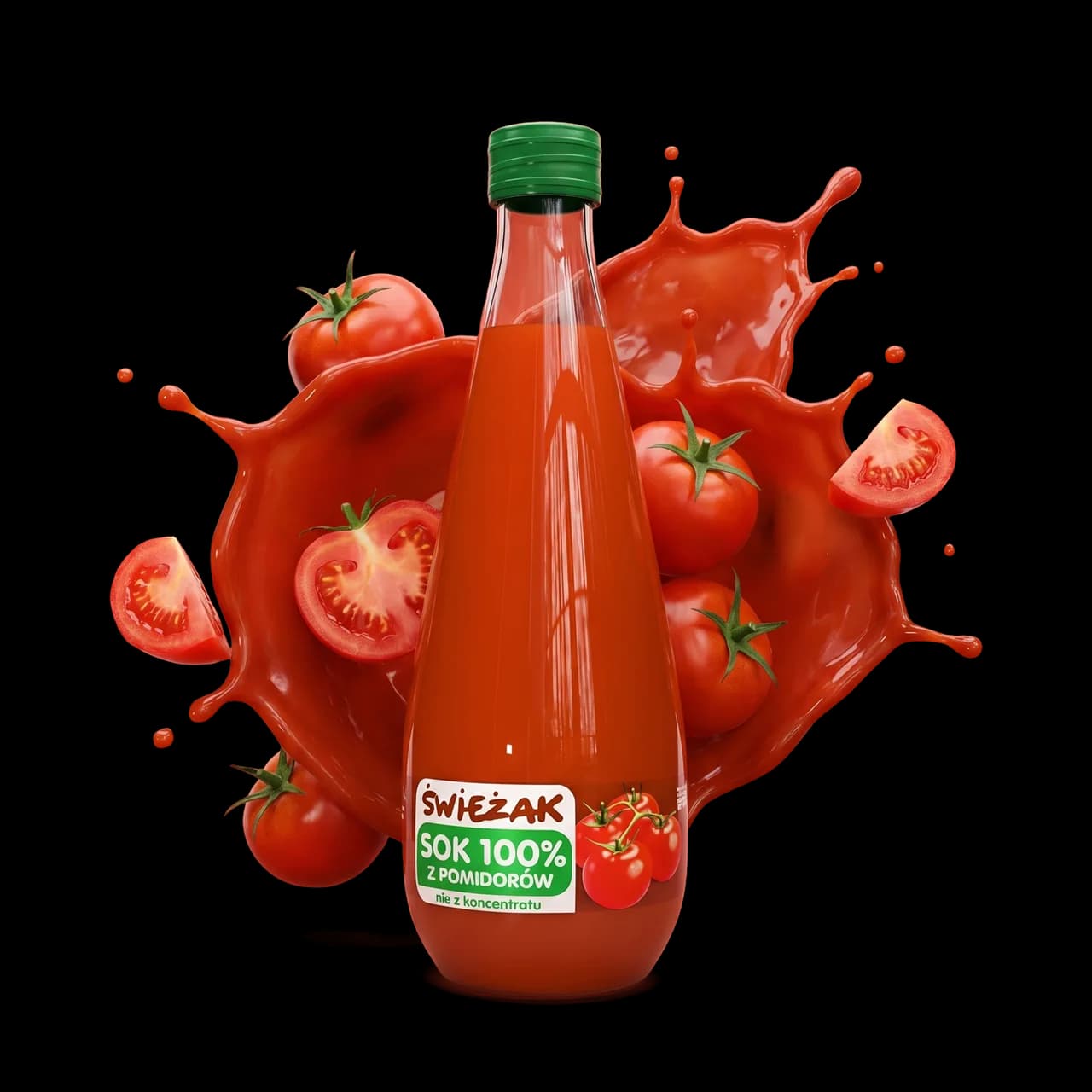 Flasche Tomate-Saft